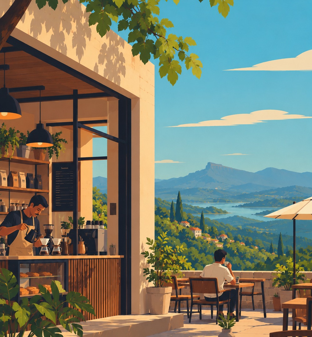 Nashik specialty coffee Illustration